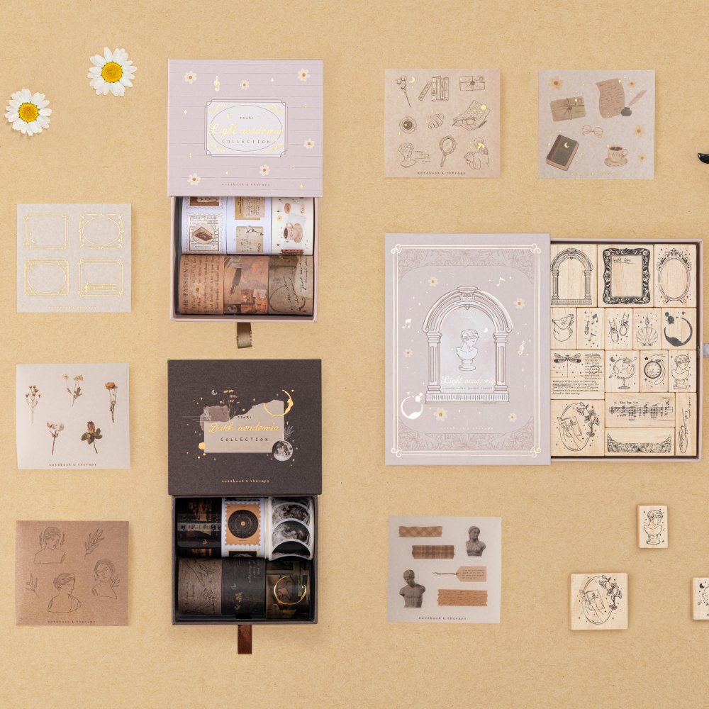 Tsuki ‘Light Academia’ Stamp Set ☾