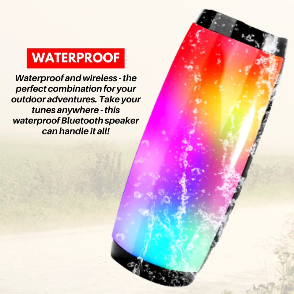 For Hp S03 for Bluetooth Speaker Wireless Mini Audio Portable RGB LED Battery BT 5.3 Waterproof Computer Desktop Home Car Use