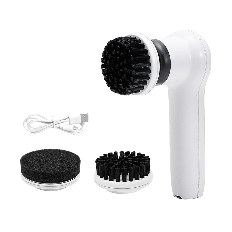 IPX6 Rechargeable Electric for Spin Scrubber 360 Rotation Sneaker Cleaner 3 Heads Design for Shoe Cleaning