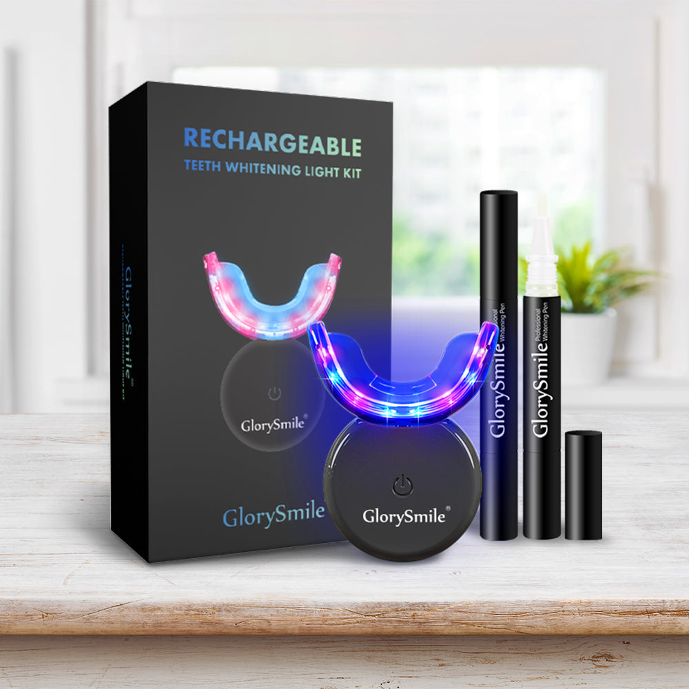 Professional Teeth Whitening Kit Non Peroxide Wireless Blue Light Teeth Whitening at Home