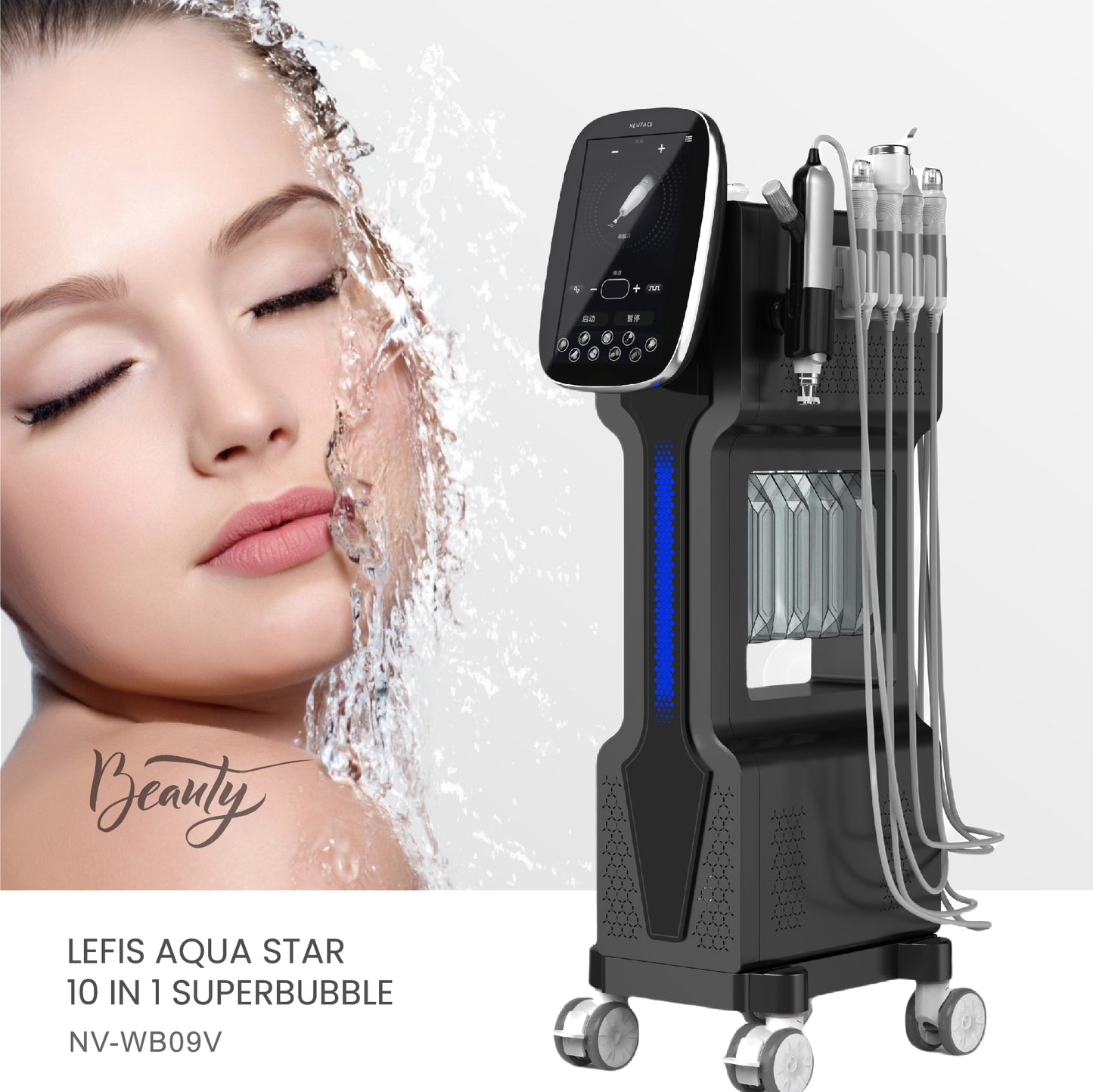 Factory Price 10 in 1 Hidrafacial Microdermabrasion Oxygen Jet Hydra Oxygeneo Jet Peel Hydro Aqua Facial Dermabrasion Machine