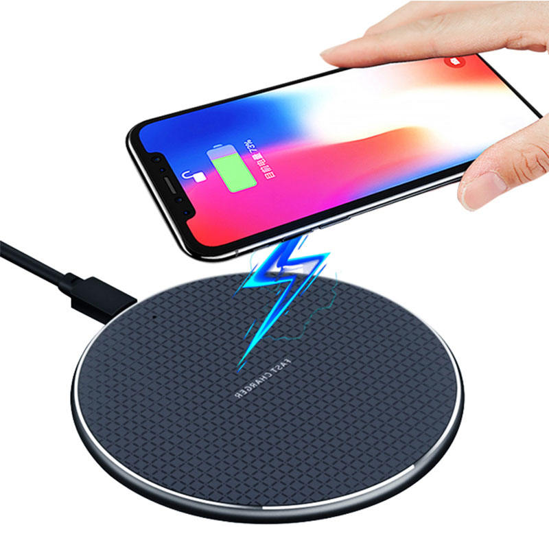 15W LED Fast Charging Portable Universal Wireless Charger Disc 5V/2A Input 10W QC3.0 Compatible Cell Phone 9V/2A Cell Phone