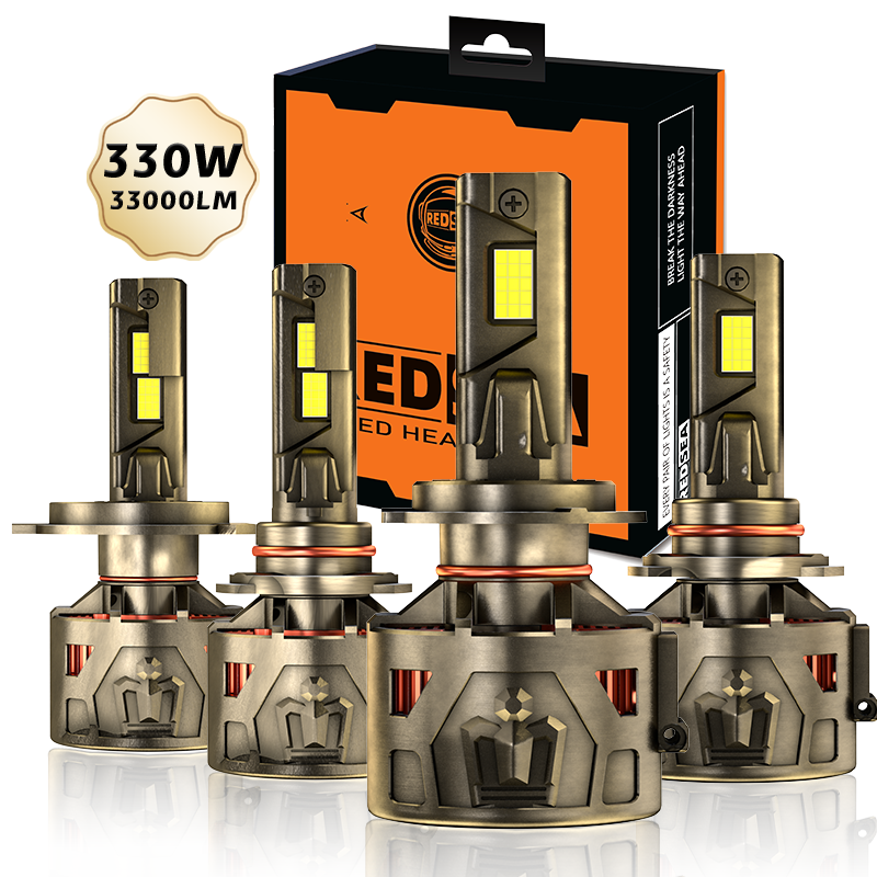 R33 30000Lm 300W 5080 CSP Auto H7 Car LED Headlight Bulb Canbus High Power Led H11 H1 H4 HB3 9005 HB4 9006 9012 Led Light