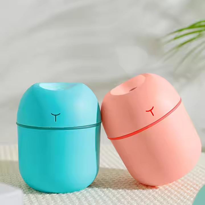 USB Desktop Humidifier Portable Colorful Lights Ultrasonic Home 220ml Mini Air Aromatherapy for Car Household Use Business gift