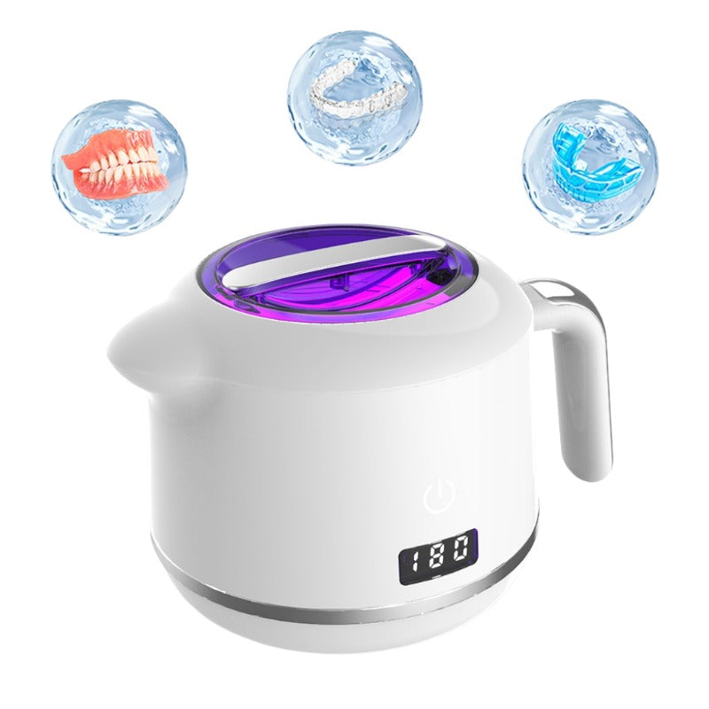 OEM Multifunctional Smart Digital Ultrasonic UV Cleaner for Jewelry Glasses Household Dental Ultrasonic Retainer Cleaner Machine