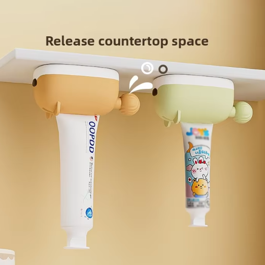 Modern YOUMUJIA Household Automatic Wall-Mounted Durable Eco-Friendly PP Material Children's Toothpaste Dispenser Lazy Squeezer