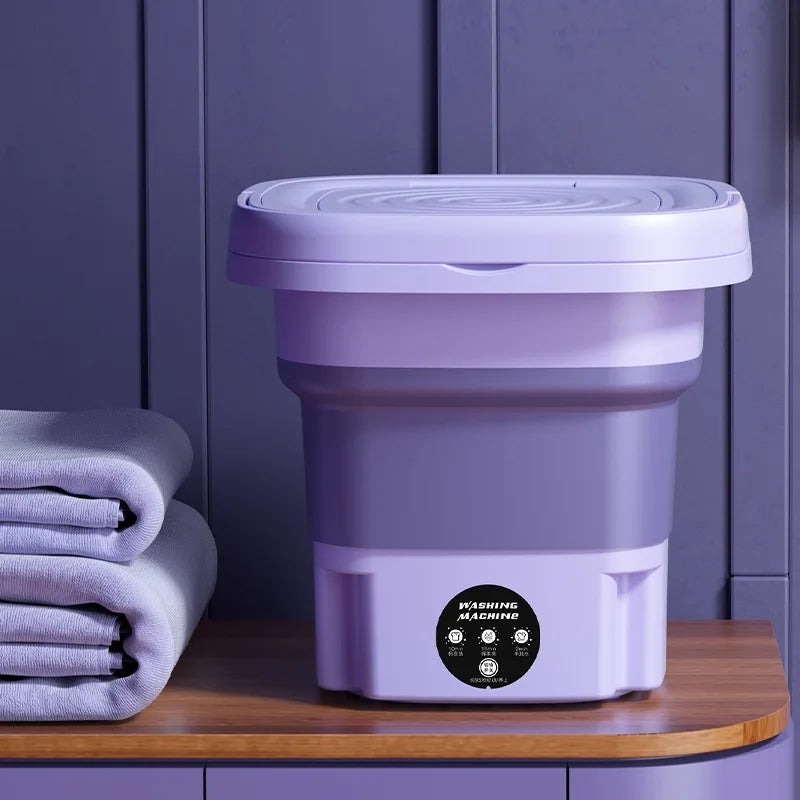 Portable 8L Foldable Mini Washing Machine Underwear Lazy Washing Machine Kids Washing Machine