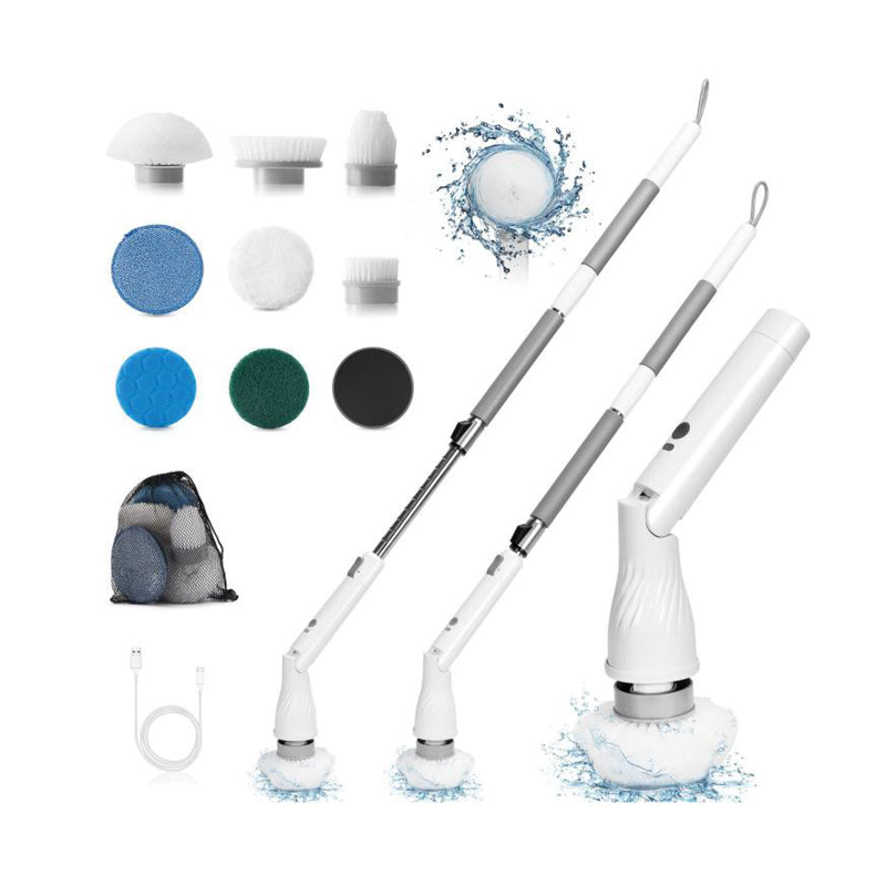 Hantechn 4.2V Cleaning Brush Cordless Electric Spin Scrubber With Rechargeable Battery