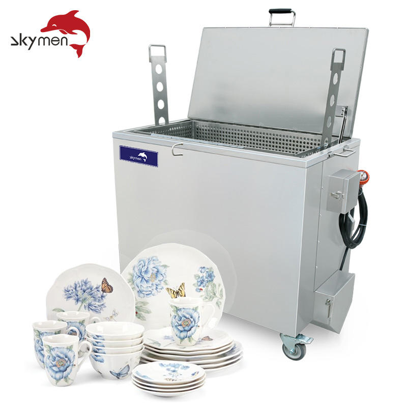 Skymen Custom 3000W 113-483L Digital Heated Soaking tank Industrial Ultrasonic Cleaner Machine for Kitchen Restaurant Hotel