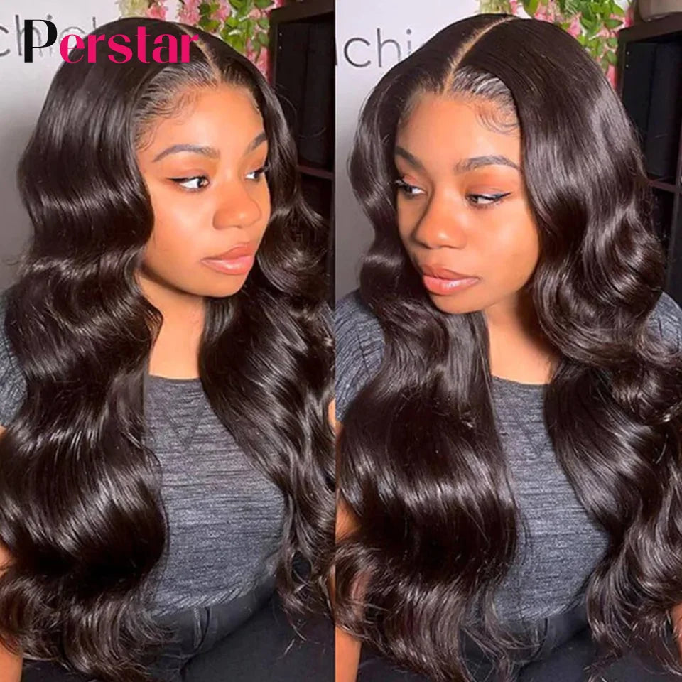 Perstar Human Hair Bundles With Closure Brazilian Body Wave Bundles With Closure Human Hair Weave Extensions 3/4 Bundles Remy