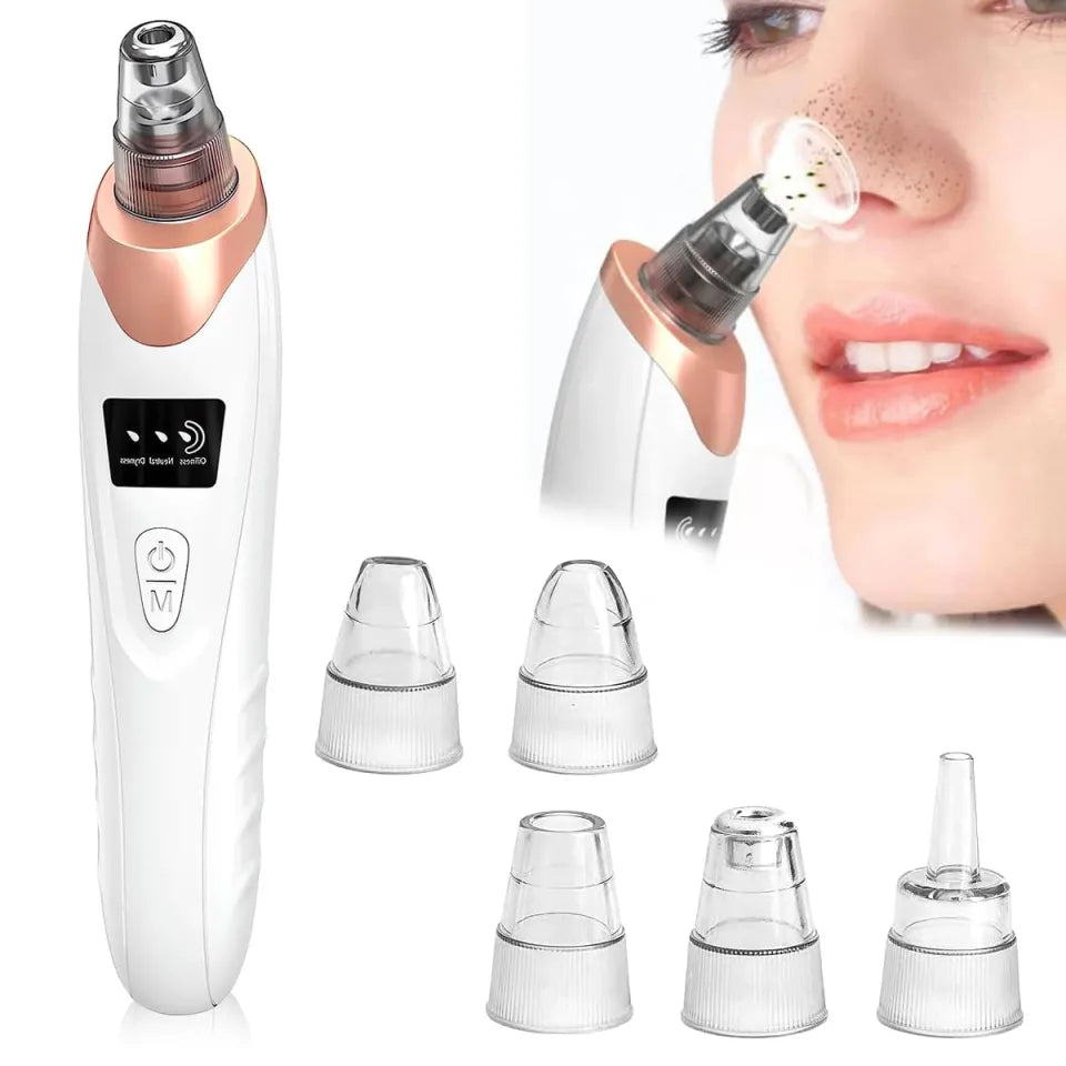 5 Head Pore Cleanser Vacuum Electric Suction Facial Comedo Acne Extractor Tool Kit Vacuum Blackhead Remover