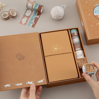 Tsuki ‘Neko Days’ Travel Notebook Gift Set ☾