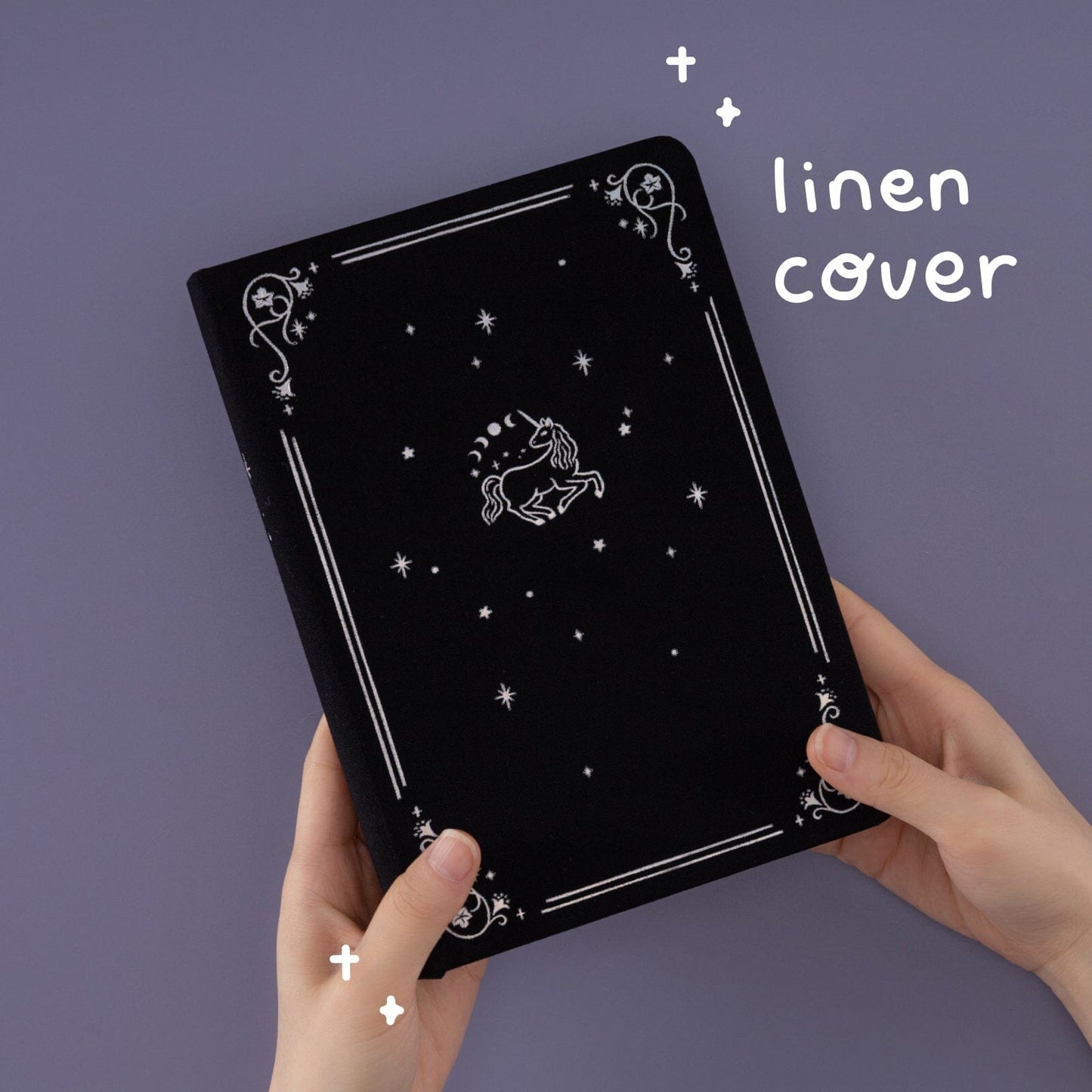 Tsuki ‘Lunar Unicorn’ Limited Edition Black Page Bullet Journal ☾