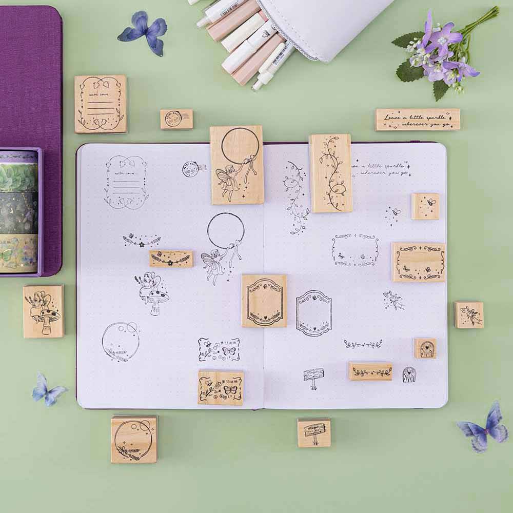 Tsuki ‘Enchanted Garden’ Bullet Journal Stamp Set ☾