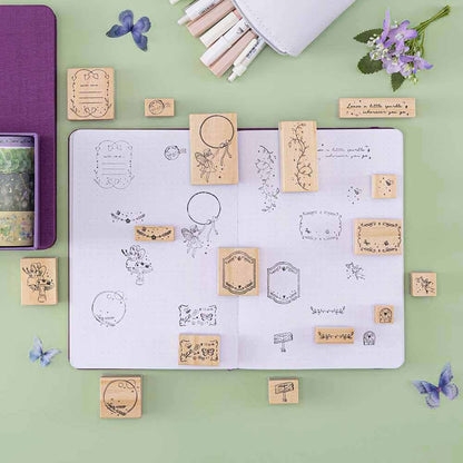 Tsuki ‘Enchanted Garden’ Bullet Journal Stamp Set ☾