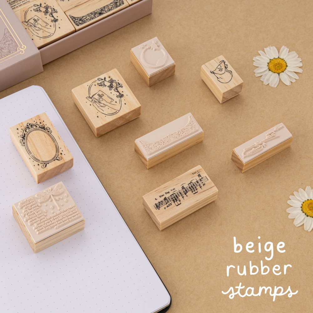 Tsuki ‘Light Academia’ Stamp Set ☾