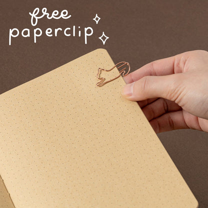 Tsuki ‘Midnight Neko Dreams’ Kraft Paper Bullet Journal ☾