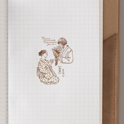 Hinoki - ‘Into the Tea Room’ Print-On Sticker Set