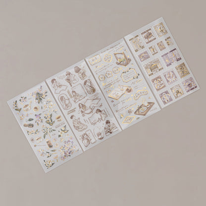 Hinoki - ‘Into the Tea Room’ Print-On Sticker Set