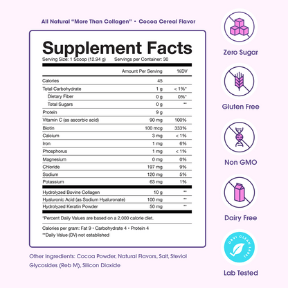 Obvi More Than Collagen | Cocoa Cereal