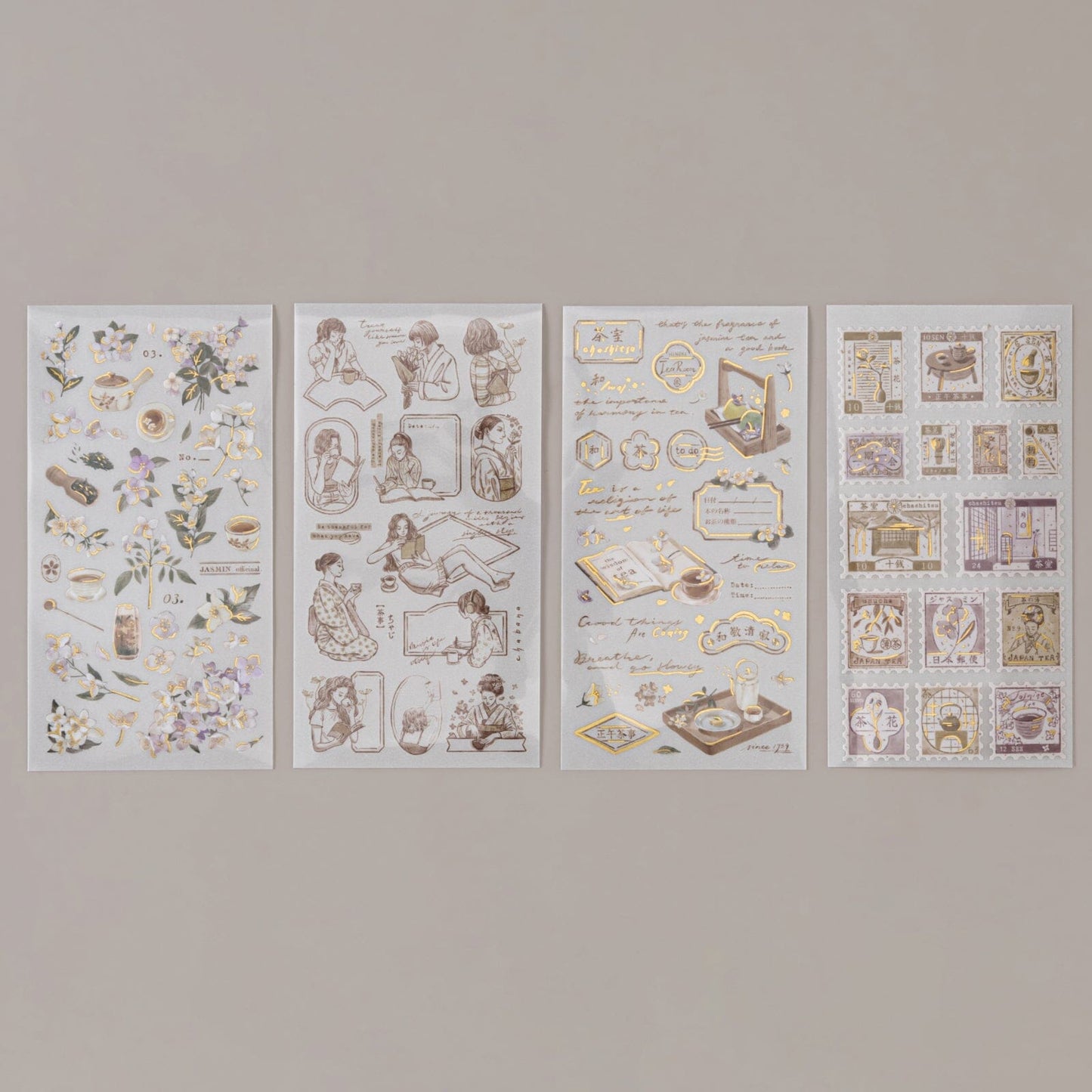 Hinoki - ‘Into the Tea Room’ Print-On Sticker Set