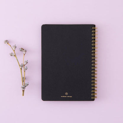 Tsuki Black Paper Ringbound Bullet Journal ☾