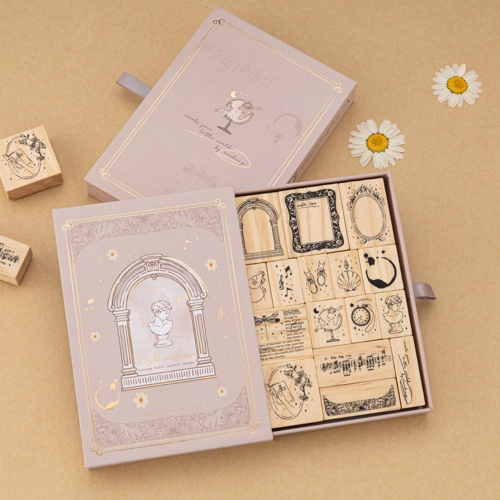 Tsuki ‘Light Academia’ Stamp Set ☾