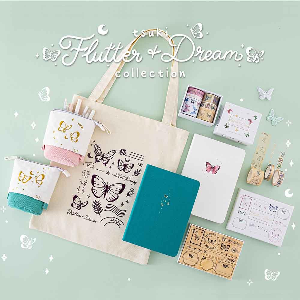 Tsuki Teal Sky ‘Flutter + Dream’ Limited Edition Bullet Journal by Notebook Therapy x Pelinkan ☾
