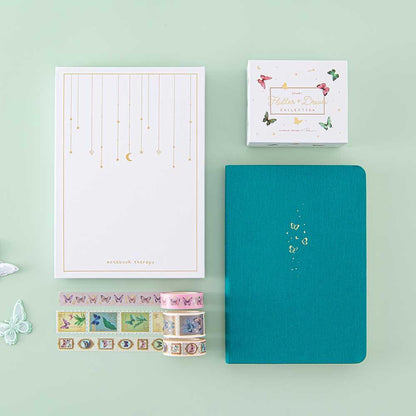 Tsuki Teal Sky ‘Flutter + Dream’ Limited Edition Bullet Journal by Notebook Therapy x Pelinkan ☾