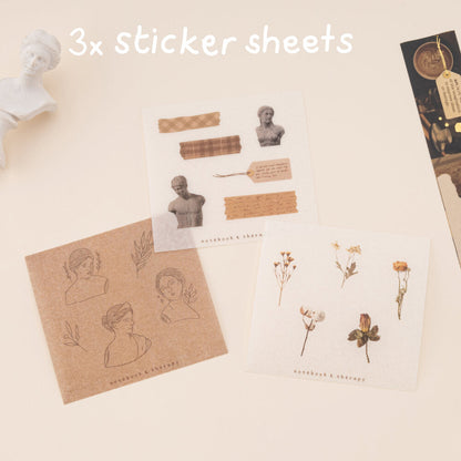 Tsuki ‘Dark Academia’ Washi Tape Set ☾