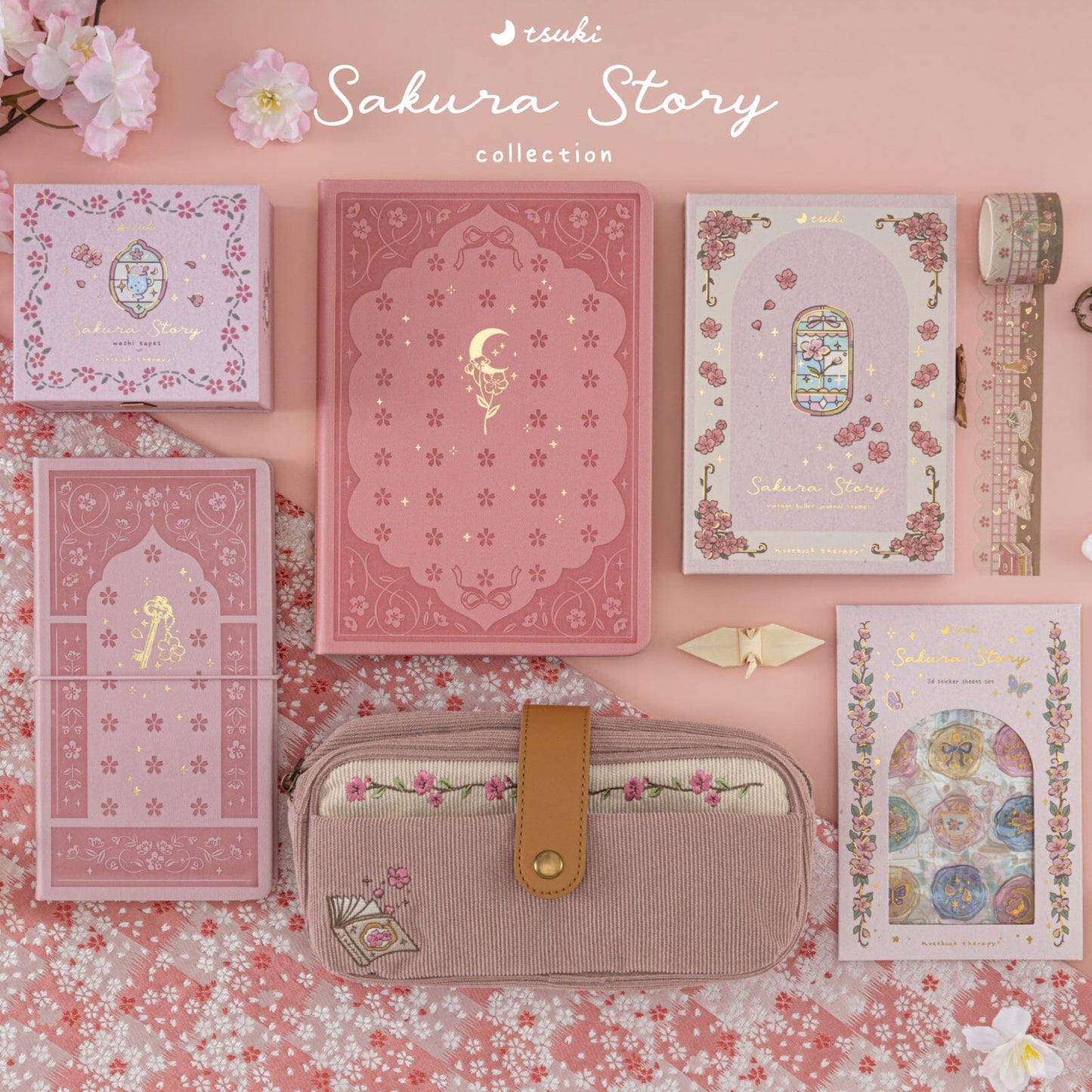 Tsuki ‘Sakura Secret’ Travel Notebook ☾