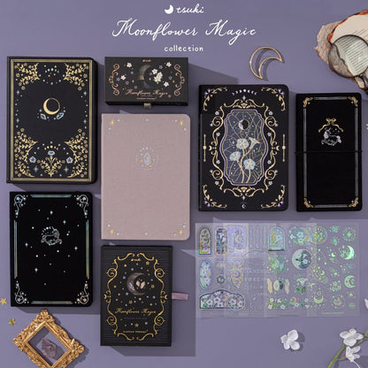 Tsuki ‘Lunar Unicorn’ Limited Edition Black Page Bullet Journal ☾