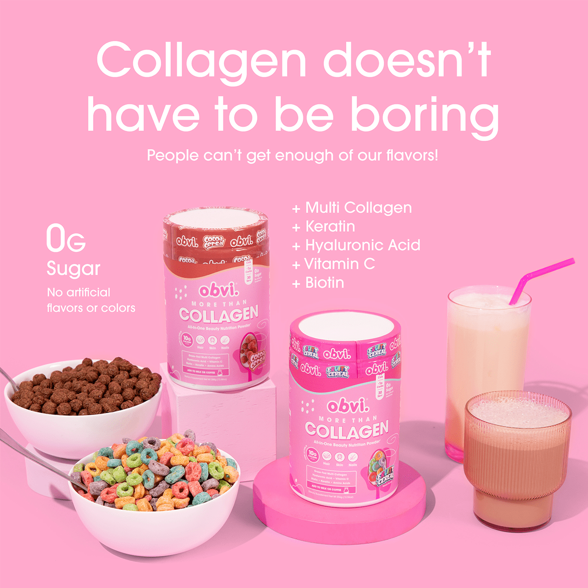Obvi More Than Collagen | Fruity Cereal