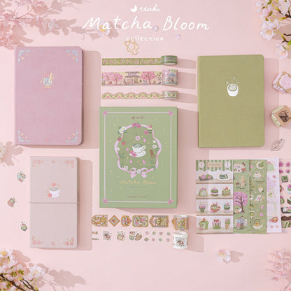 Tsuki ‘Matcha Bloom’ Travel Notebook Gift Set ☾