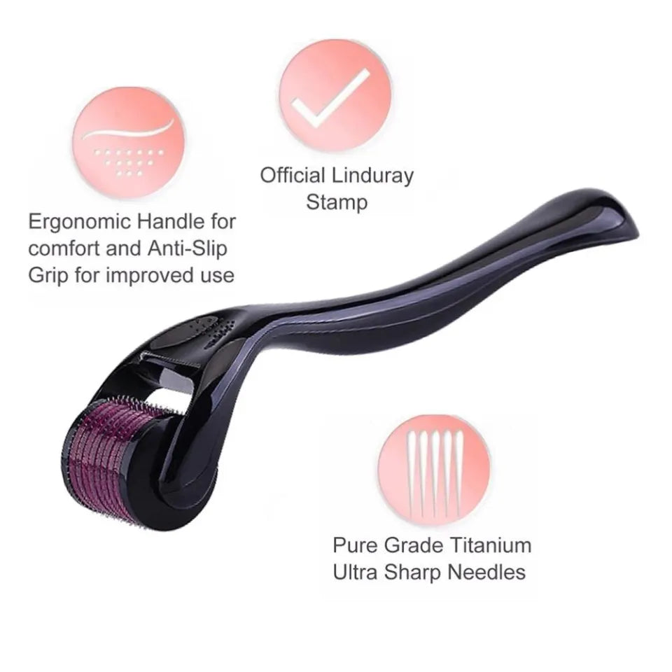 1.5mm 0.2mm Medical Titanium Needles Derma Facial Roller Micro Roller with 540 Pins for Face and Body Treatment