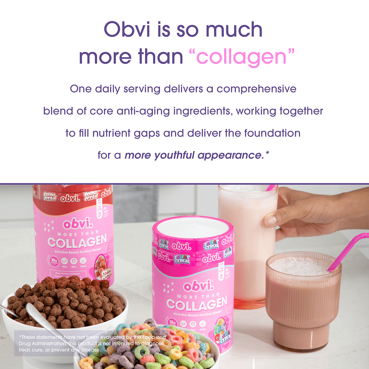 Obvi More Than Collagen | Cocoa Cereal