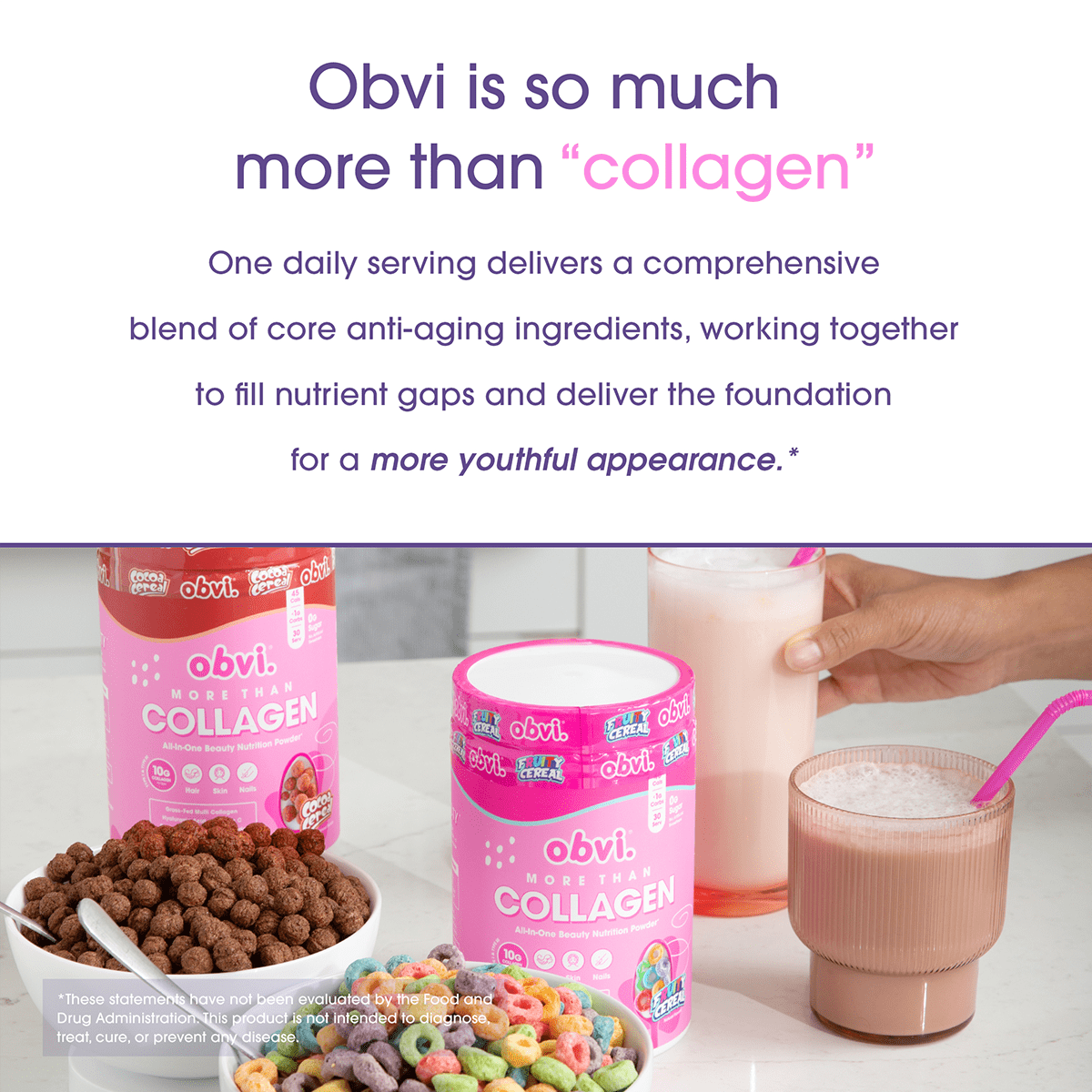 Obvi More Than Collagen | Fruity Cereal