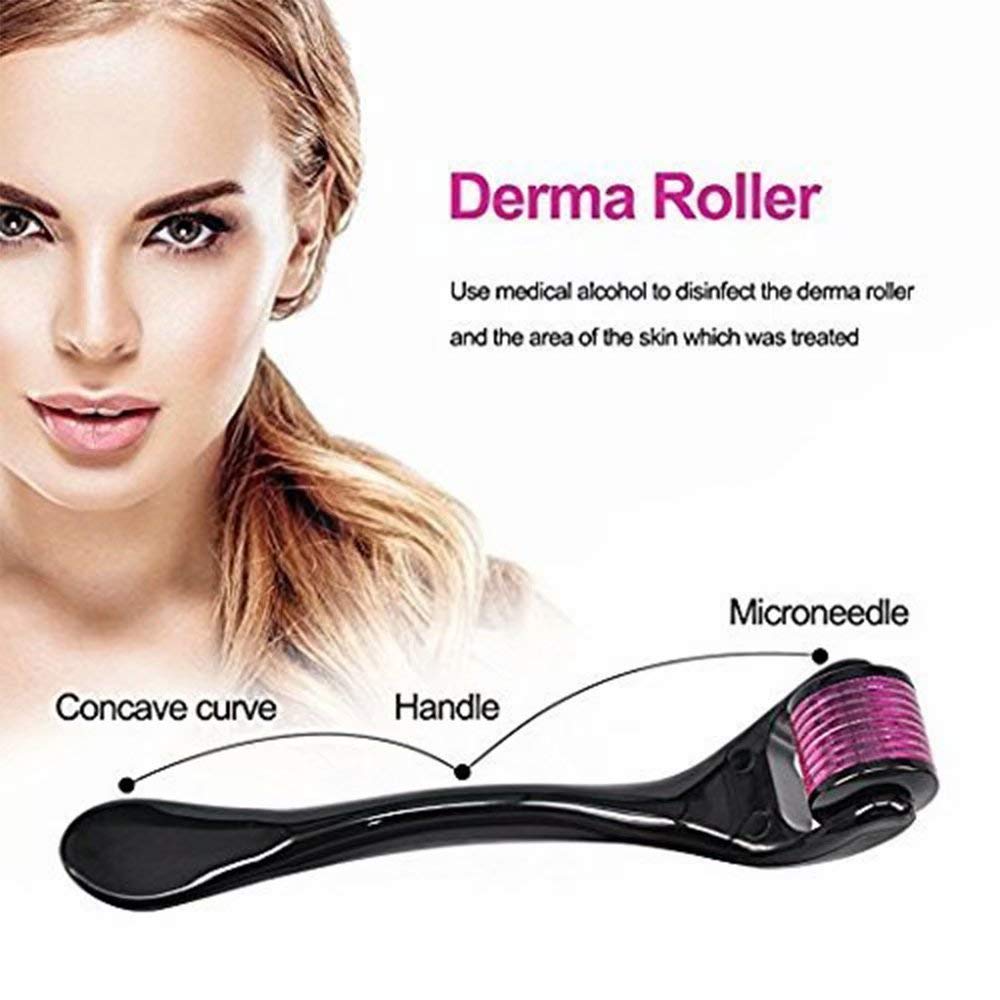 1.5mm 0.2mm Medical Titanium Needles Derma Facial Roller Micro Roller with 540 Pins for Face and Body Treatment