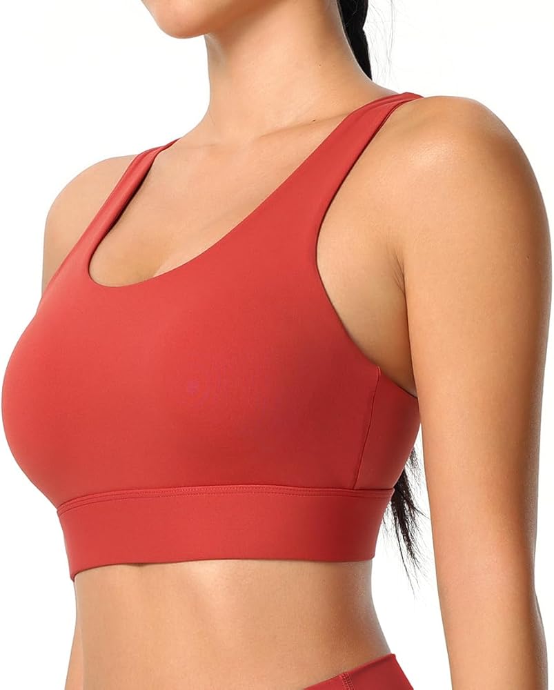 High Quality Women's Sports Bra Shockproof Cross Back Buckle Yoga Running Fix Cup Breathable High for Impact Fitness Workout Top