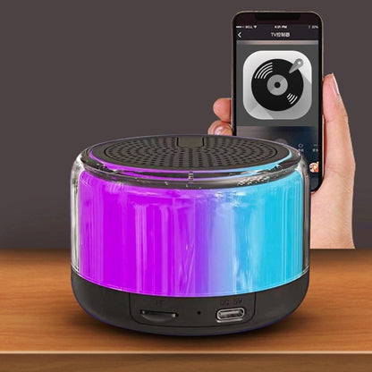For Hp S03 for Bluetooth Speaker Wireless Mini Audio Portable RGB LED Battery BT 5.3 Waterproof Computer Desktop Home Car Use