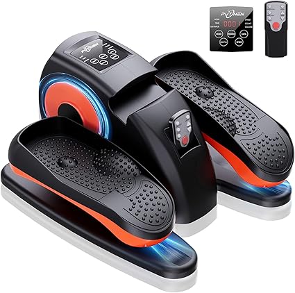 Under Desk Elliptical Machine, Electric Elliptical Leg Exerciser for Seniors with 12 Adjustable, Portable Quiet Elliptical Exercise Machine, Seated Pedal Exerciser with Remote Control