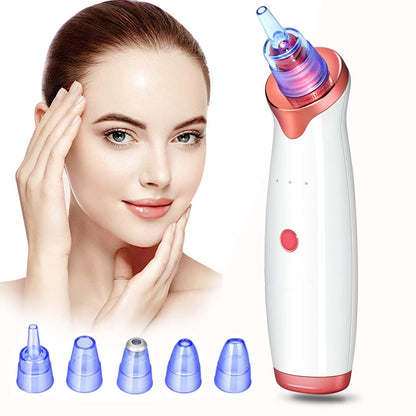 5 Head Pore Cleanser Vacuum Electric Suction Facial Comedo Acne Extractor Tool Kit Vacuum Blackhead Remover