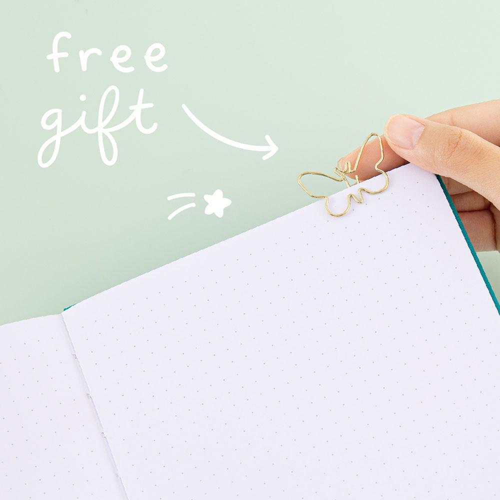 Tsuki Teal Sky ‘Flutter + Dream’ Limited Edition Bullet Journal by Notebook Therapy x Pelinkan ☾