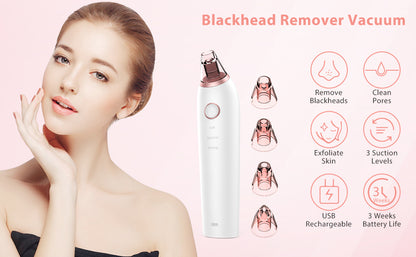 Most Popular USB Vacuum Cleaner HY9 Blackhead Absorber Acne Removing Facial Cleaning Tools Electric Pore Export Household Beauty
