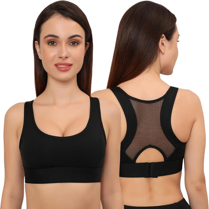 Custom Nylon Spandex Sport Bra 2025 U Back Sports Bra Breathable High Impact Sports Bra Women