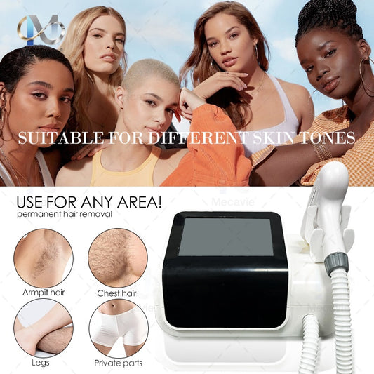 3 Waves Professional Portable Diode Ice Titanium Laser Body Hair Removal Machine 808nm Alexandrite Device for Woman's
