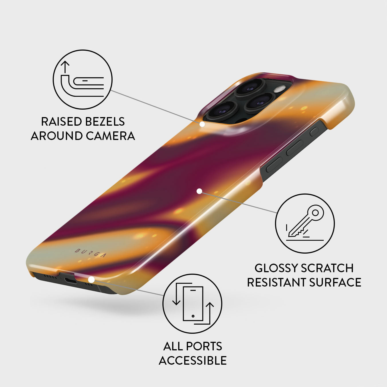 Twin Flame - iPhone 15 Pro Max Case