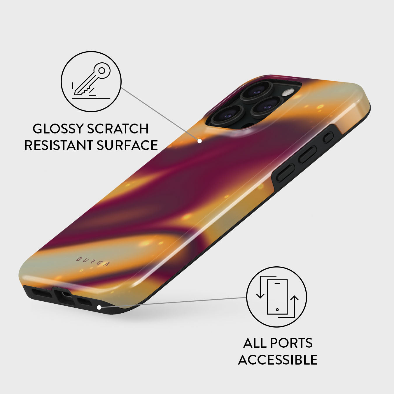 Twin Flame - iPhone 15 Pro Max Case