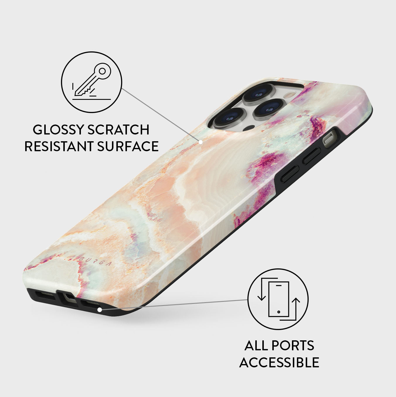 Berry Sorbet - Girly iPhone 13 Pro Case