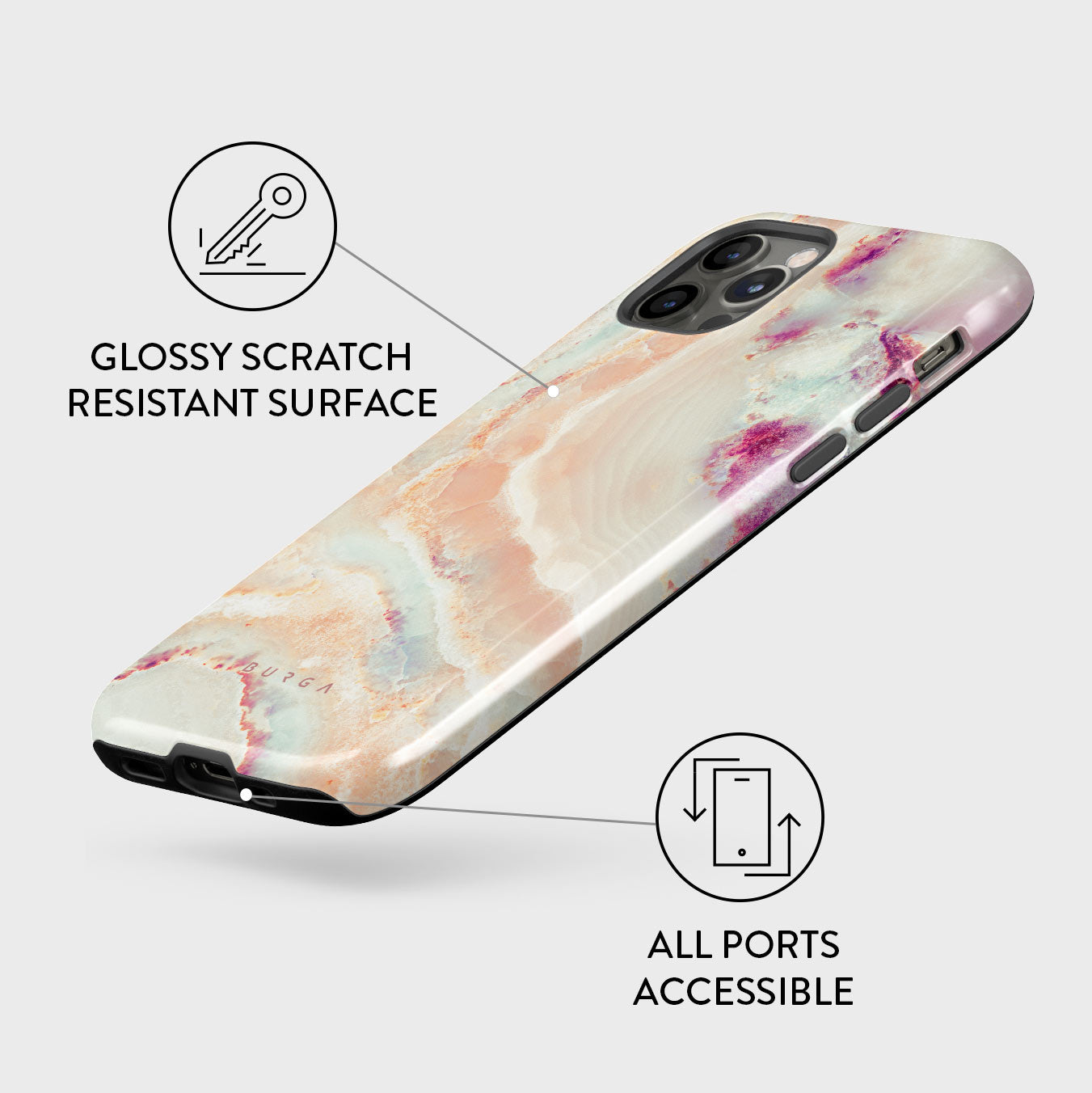 Berry Sorbet - Girly iPhone 12 Pro Max Case